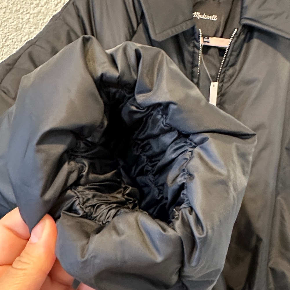 Madewell Black Puffer Jacket - Picture 5 of 8
